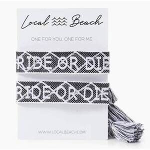 NEW LOCAL BEACH friendship bracelets in black